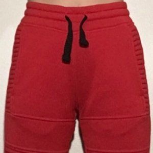 Red sweat pants